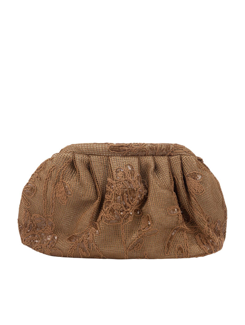 Pochette en toile brodée